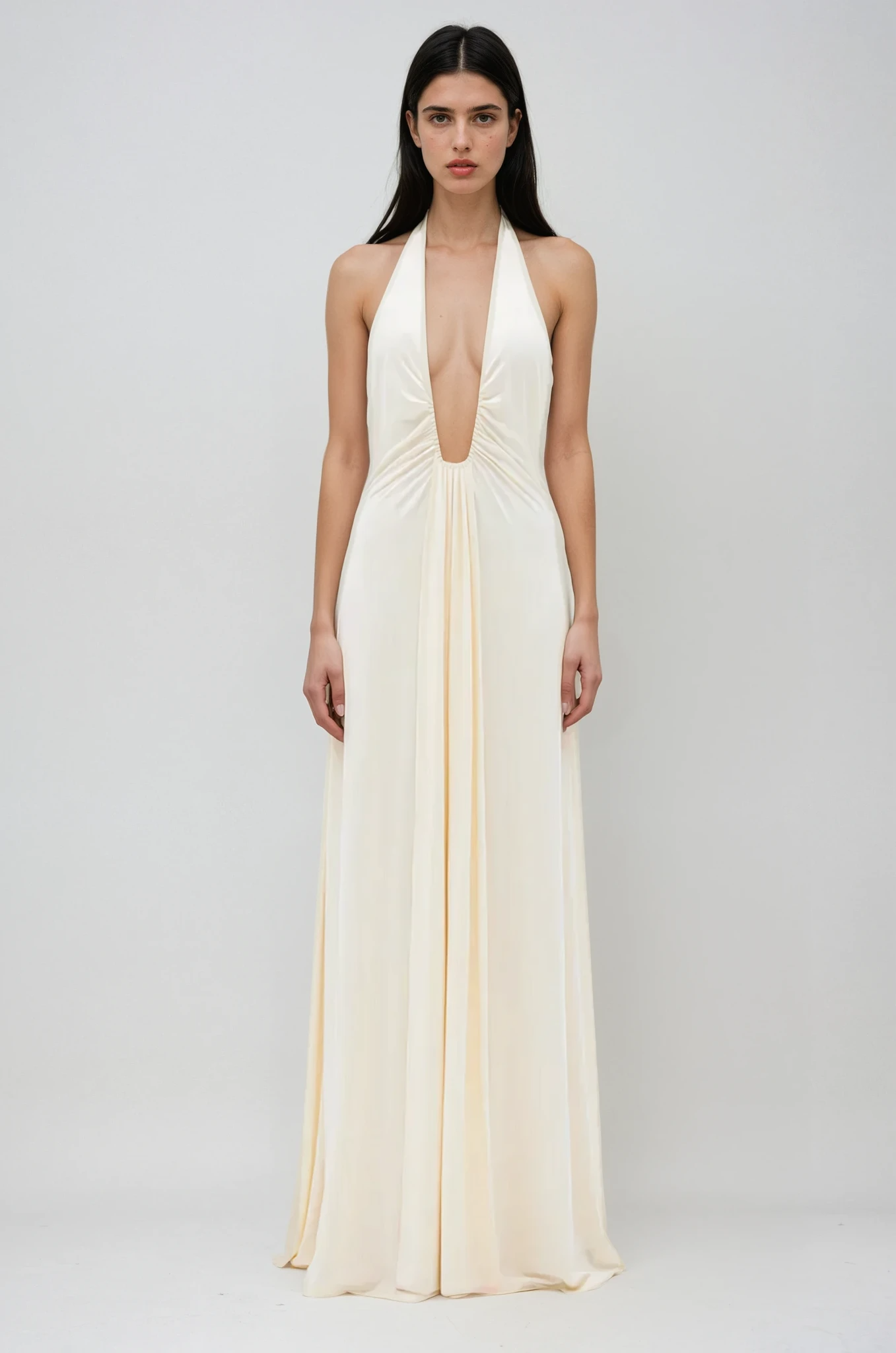 Cavell™ – Noir Éclat Maxi Jurk
