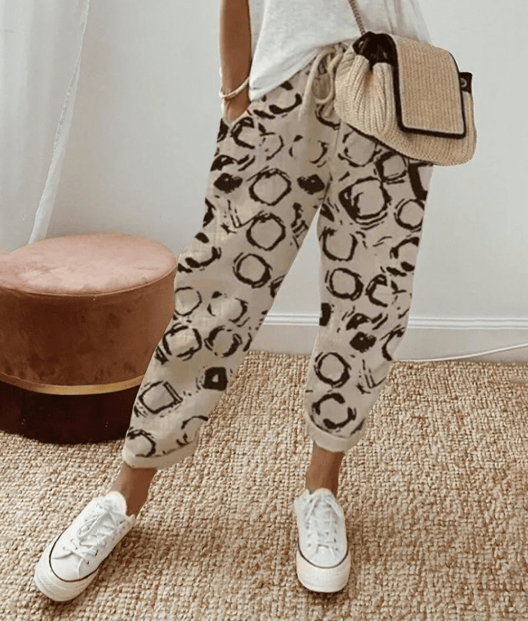Elly - Elegante katoen-linnen broek