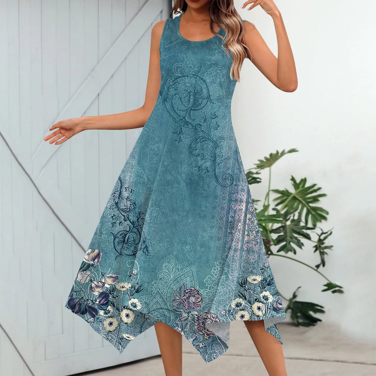 Cavell™ – Zomerjurk met Speelse Puntzoom