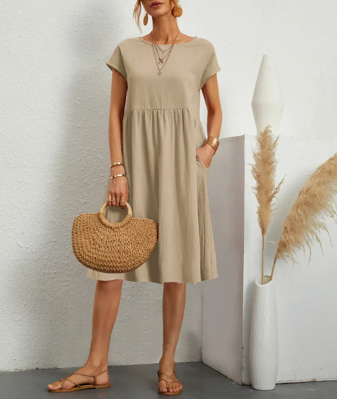 Cavell™ – Zomerjurk met Losvallende Elegantie