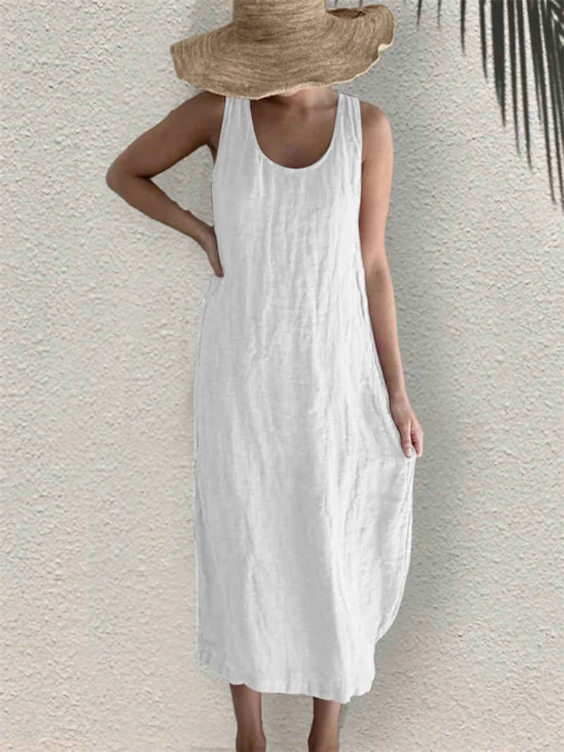 Cavell™ – Linnenlook Zomerjurk