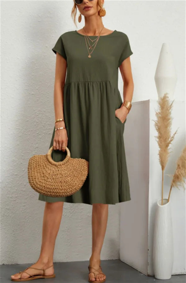 Cavell™ – Zomerjurk met Losvallende Elegantie