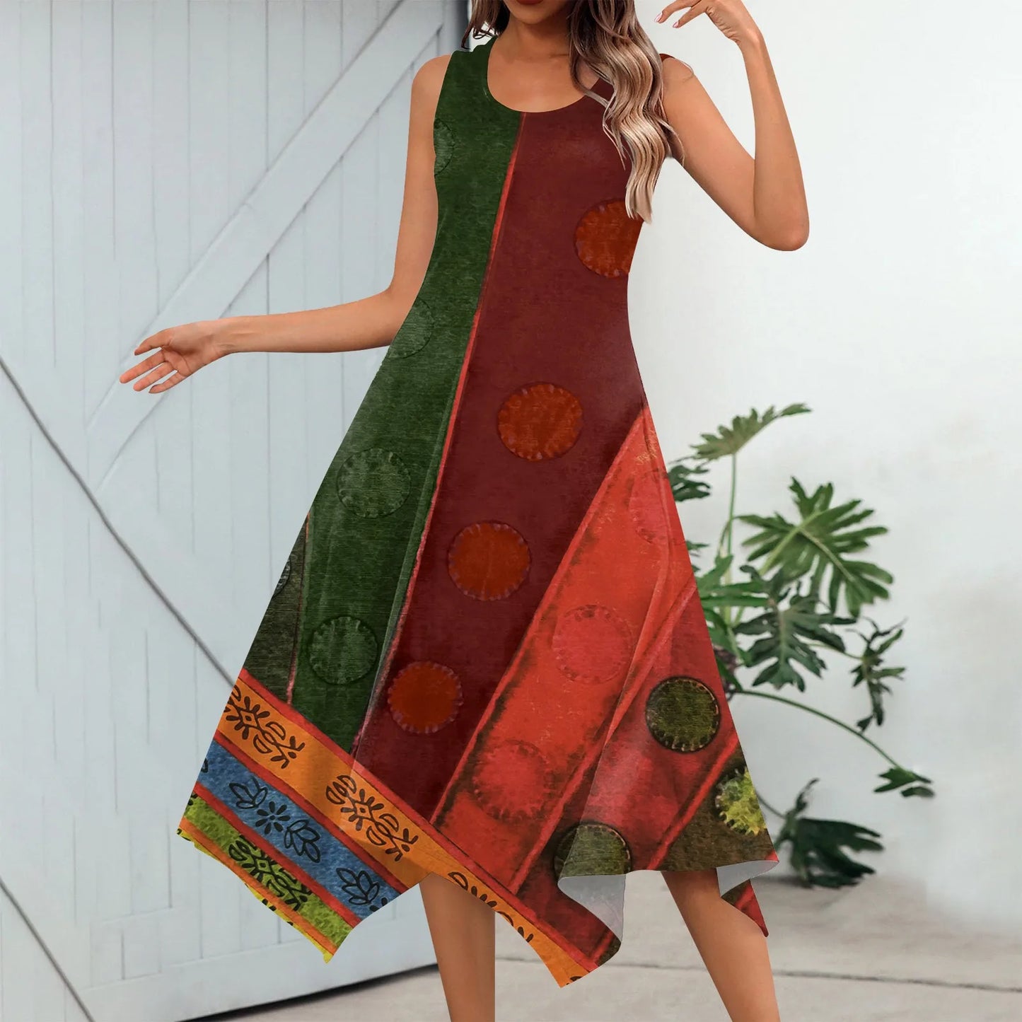 Cavell™ – Zomerjurk met Speelse Puntzoom
