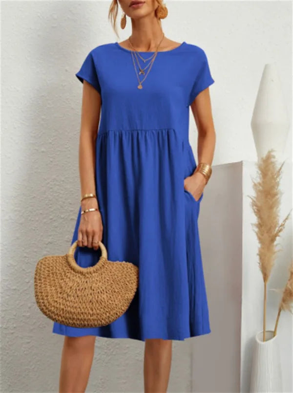 Cavell™ – Zomerjurk met Losvallende Elegantie
