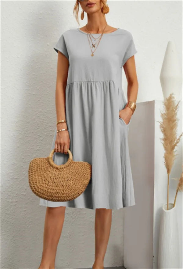 Cavell™ – Zomerjurk met Losvallende Elegantie