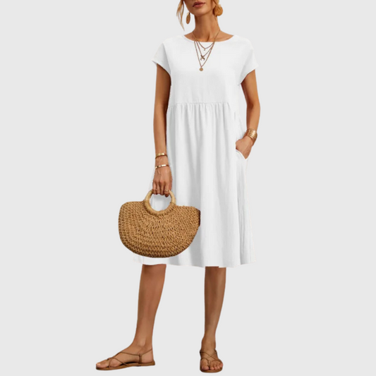 Cavell™ – Zomerjurk met Losvallende Elegantie