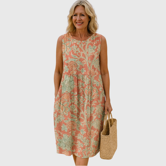 Cavell™ – Bloemenjurk met Zomerse Vrijheid