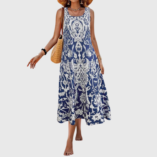 Cavell™ – Zomerjurk met Sierlijk Boho-patroon