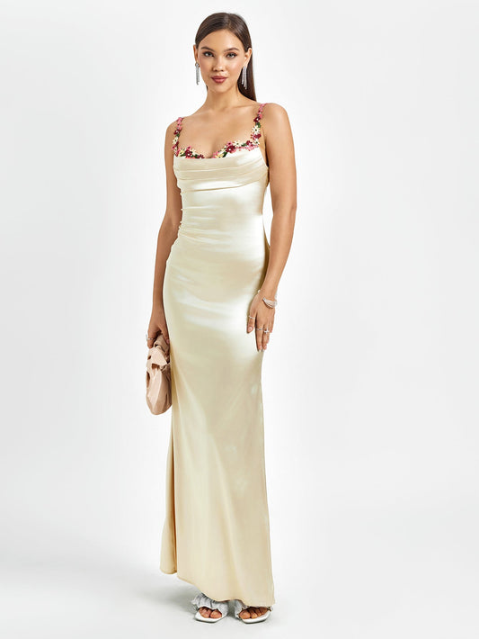 Fiorella Satin Gown | Maxi Jurk