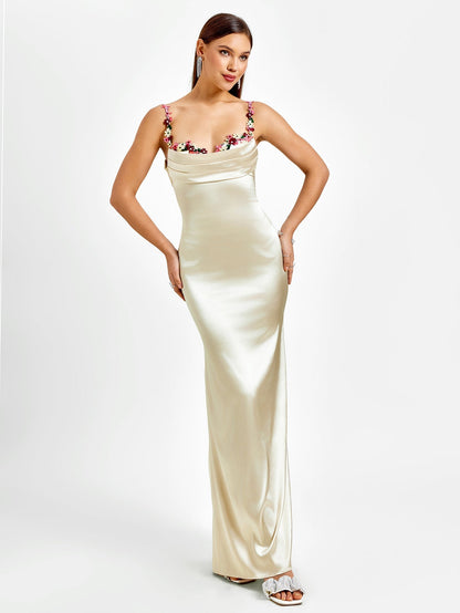 Fiorella Satin Gown | Maxi Jurk