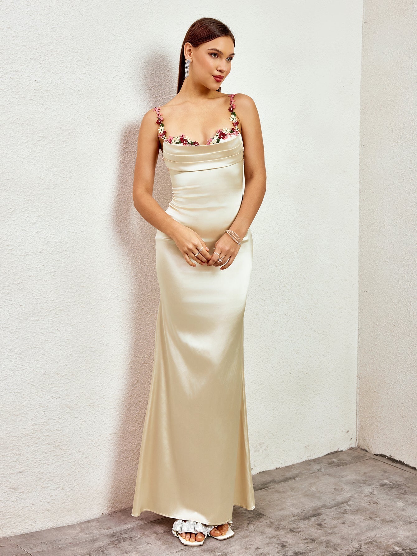 Fiorella Satin Gown | Maxi Jurk