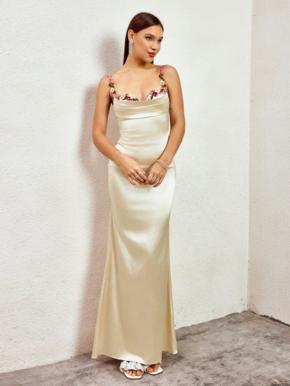 Fiorella Satin Gown | Maxi Jurk