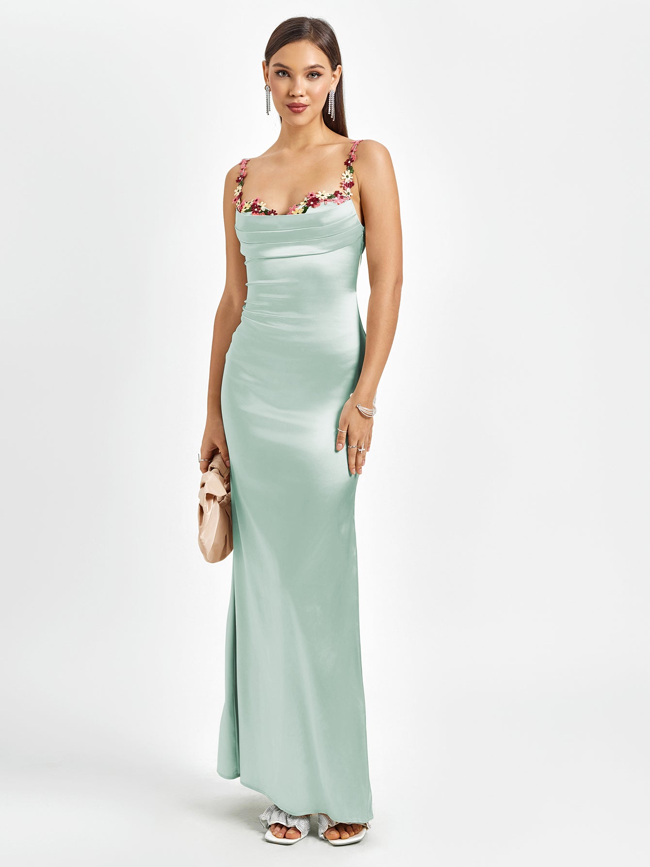 Fiorella Satin Gown | Maxi Jurk