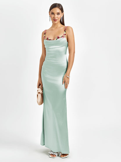 Fiorella Satin Gown | Maxi Jurk