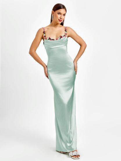 Fiorella Satin Gown | Maxi Jurk
