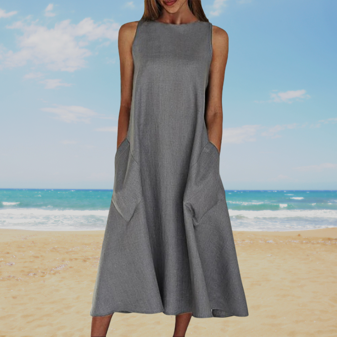 Cavell™ – Effen Zomerjurk met Elegante Simpliciteit