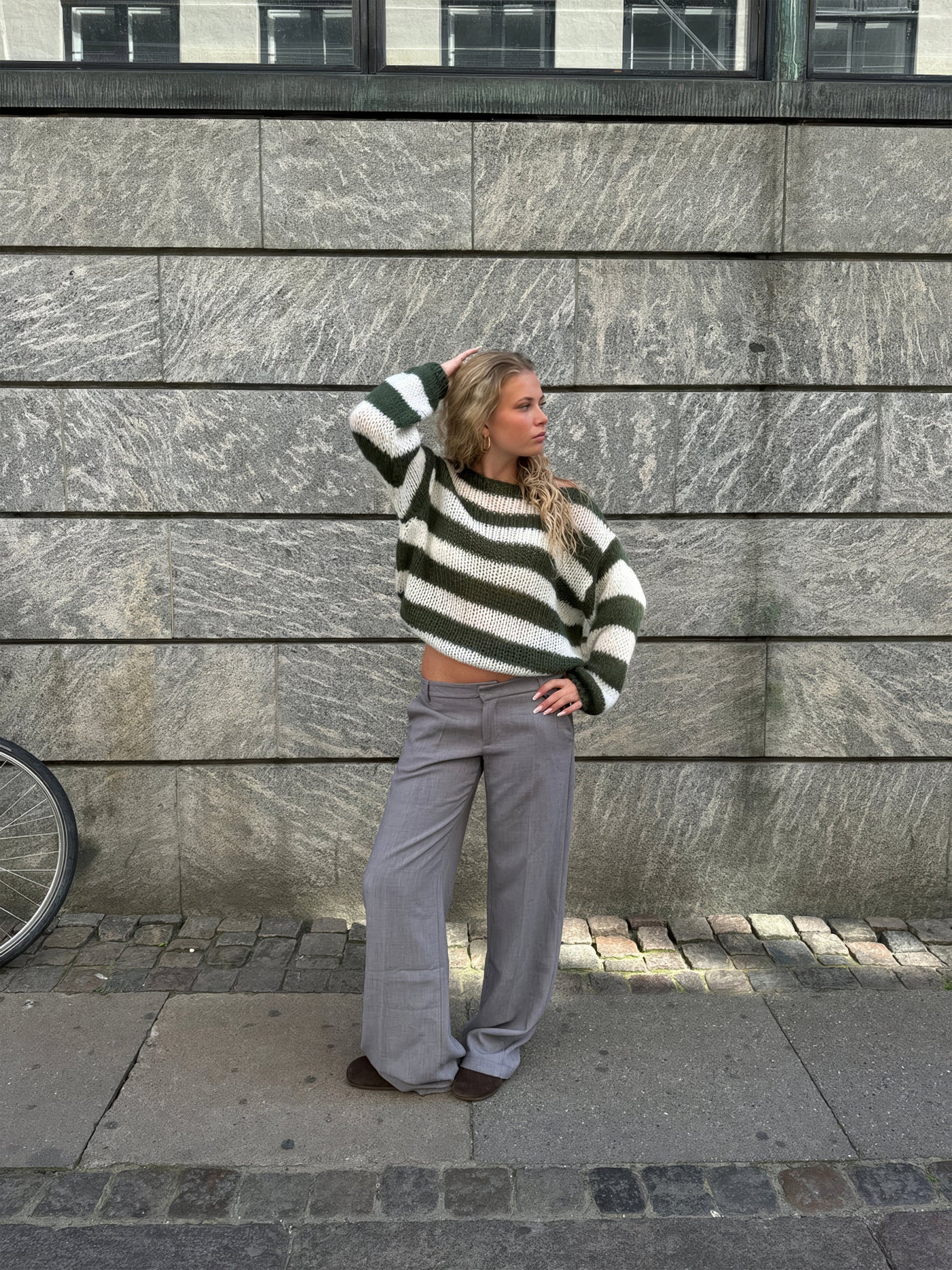 Gestreepte Pullover Sweater Blauw