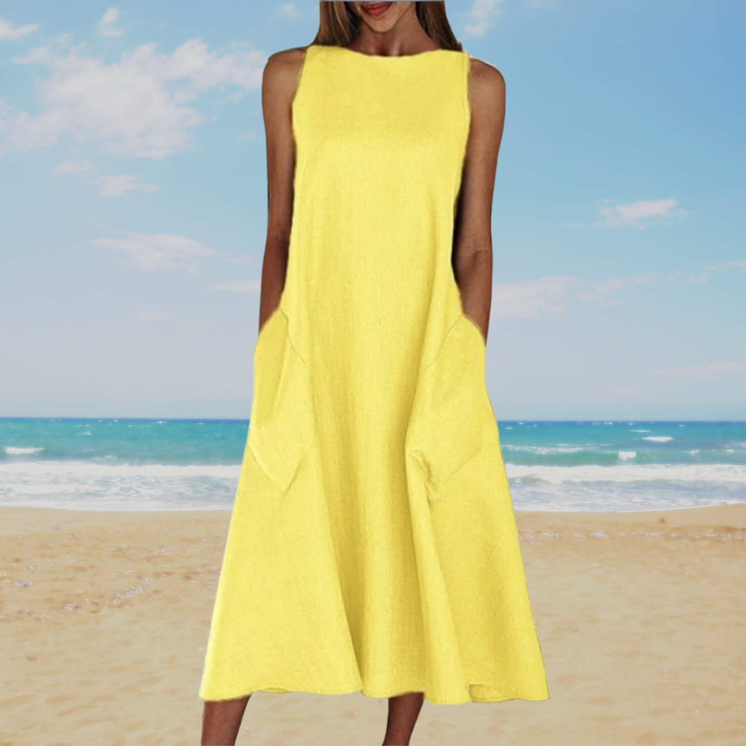 Cavell™ – Effen Zomerjurk met Elegante Simpliciteit