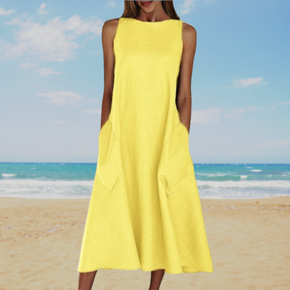 Cavell™ – Effen Zomerjurk met Elegante Simpliciteit
