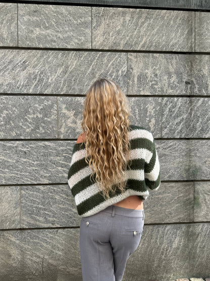 Gestreepte Pullover Sweater Blauw