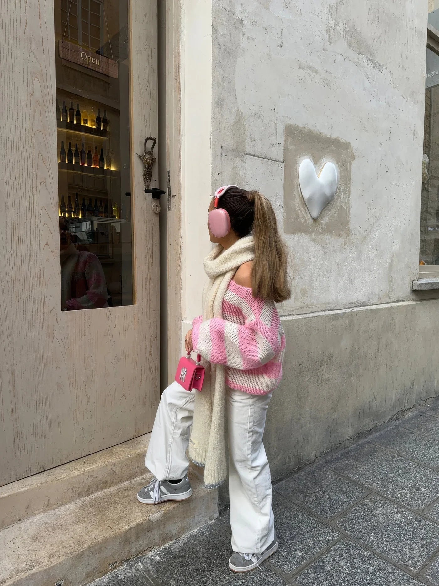 Gestreepte Pullover Sweater Blauw
