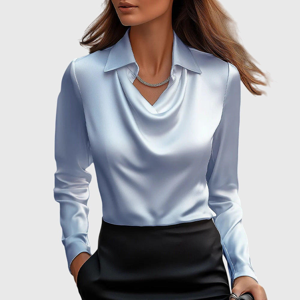 Cavell™ – Blouse met Elegante Watervalhals