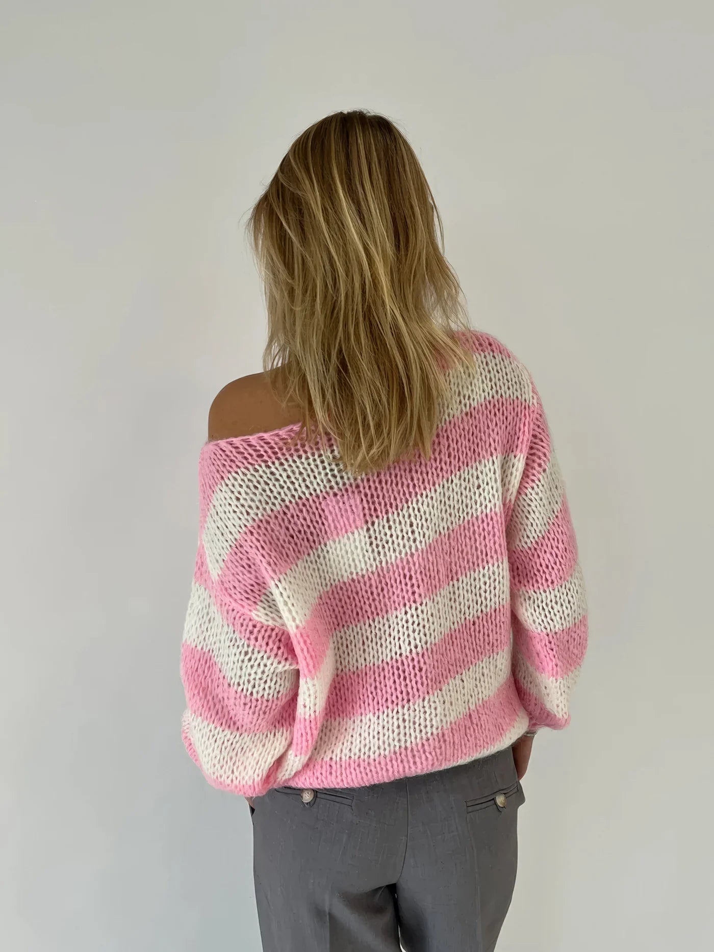 Gestreepte Pullover Sweater Blauw