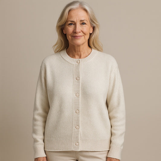 Cavell™ – Losvallend Vest met Ronde Hals & Knopen