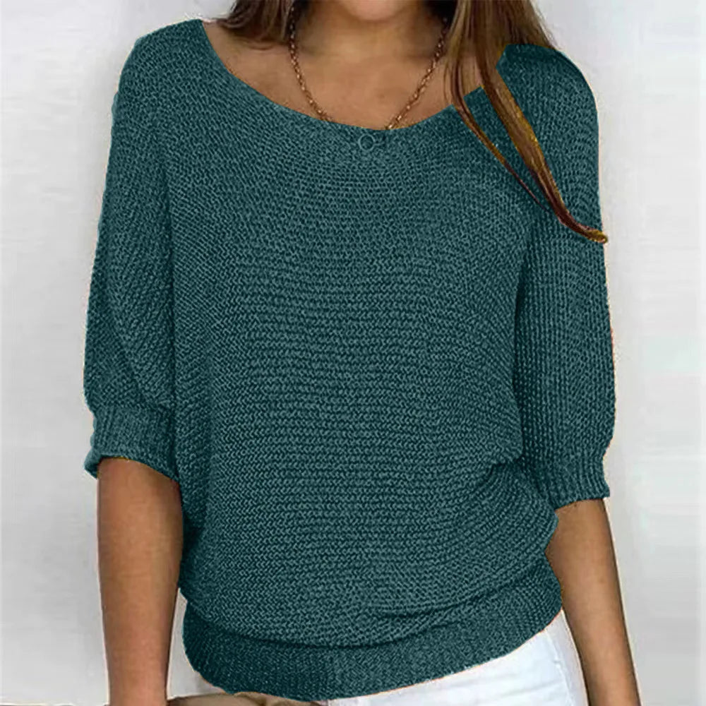 Cavell™ – Luchtige Gebreide Top met Elegante Valt