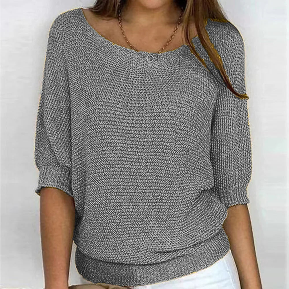 Cavell™ – Luchtige Gebreide Top met Elegante Valt