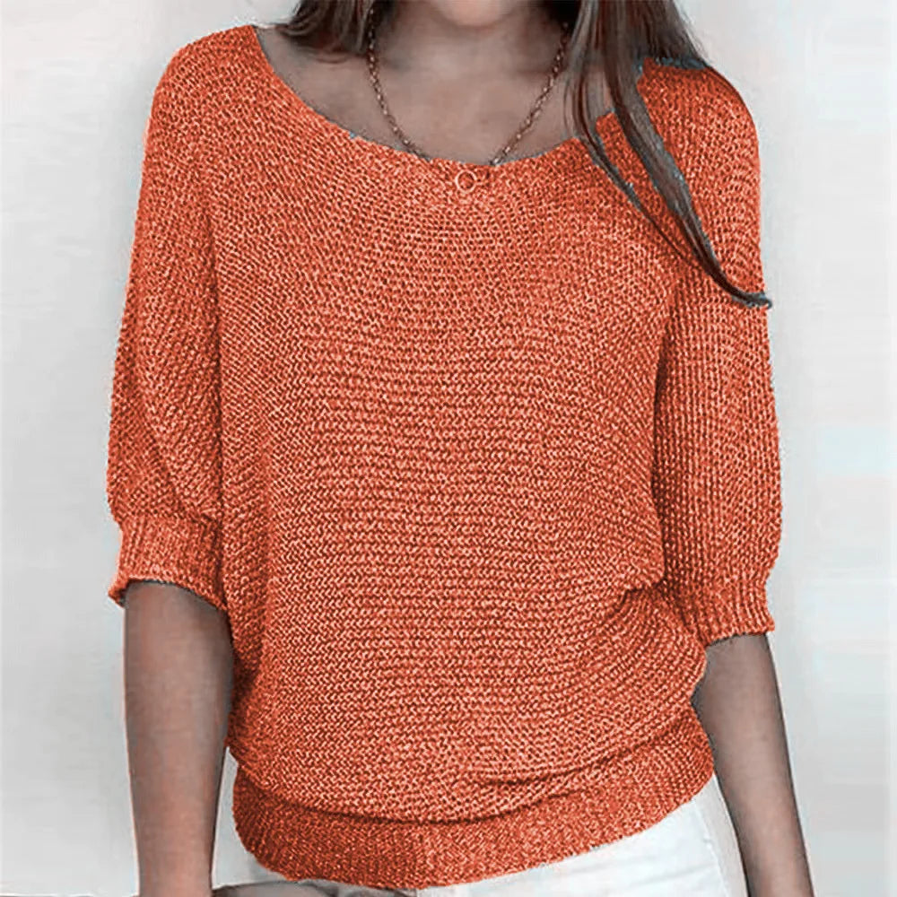 Cavell™ – Luchtige Gebreide Top met Elegante Valt