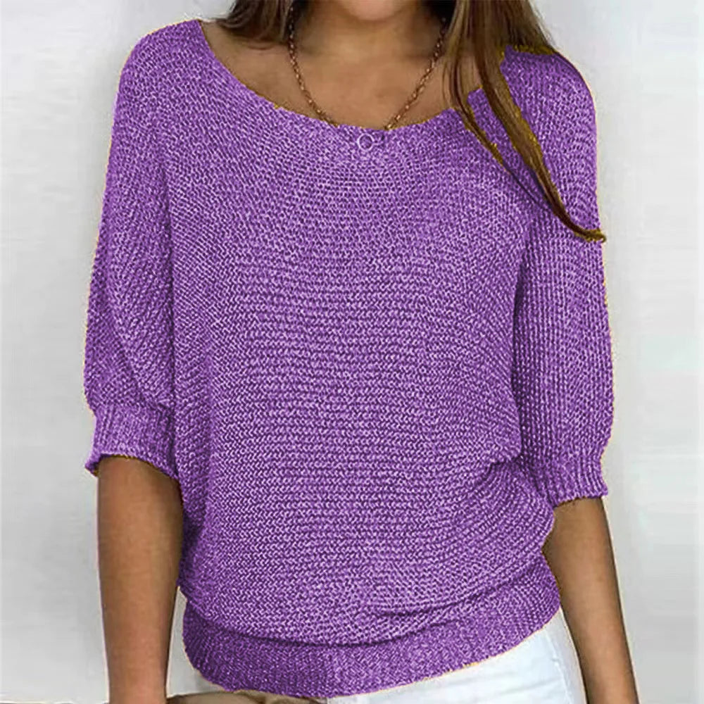 Cavell™ – Luchtige Gebreide Top met Elegante Valt