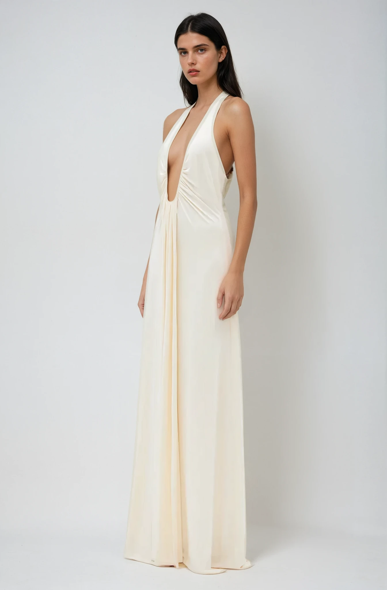 Cavell™ – Noir Éclat Maxi Jurk