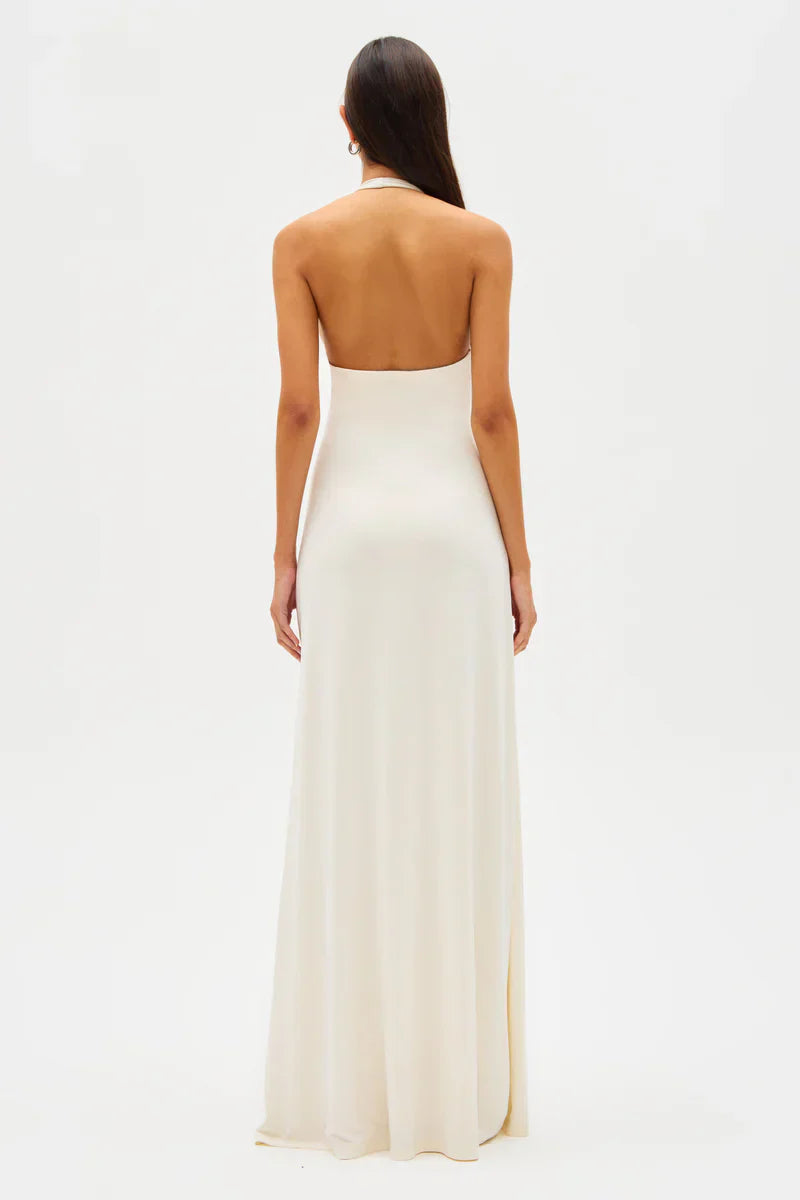 Cavell™ – Noir Éclat Maxi Jurk