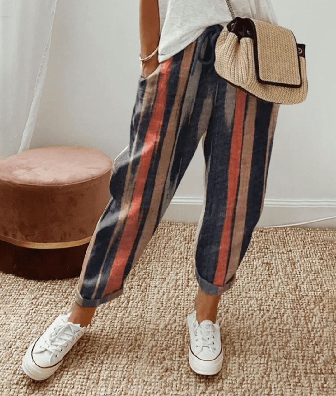 Elly - Elegante katoen-linnen broek