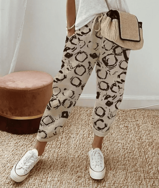 Elly - Elegante katoen-linnen broek
