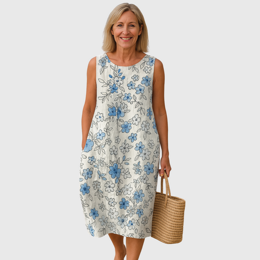 Cavell™ – Zomerjurk met Frisse Bloemenprint & Losvallende Pasvorm