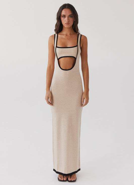 Whispers of Paris Knit Maxi Jurk