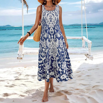 Cavell™ – Zomerjurk met Sierlijk Boho-patroon
