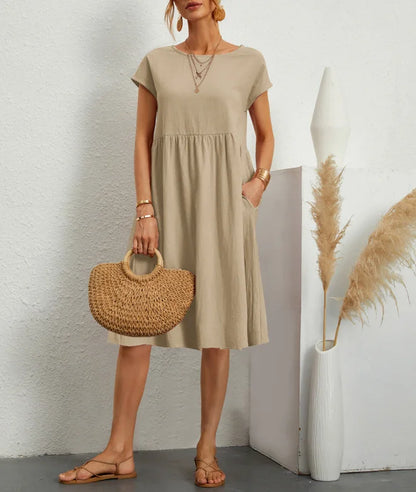 Cavell™ – Zomerjurk met Losvallende Elegantie