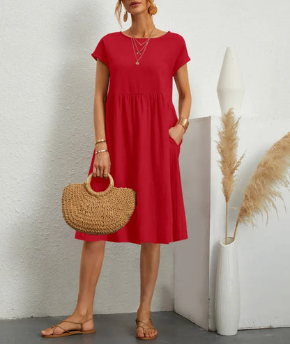Cavell™ – Zomerjurk met Losvallende Elegantie