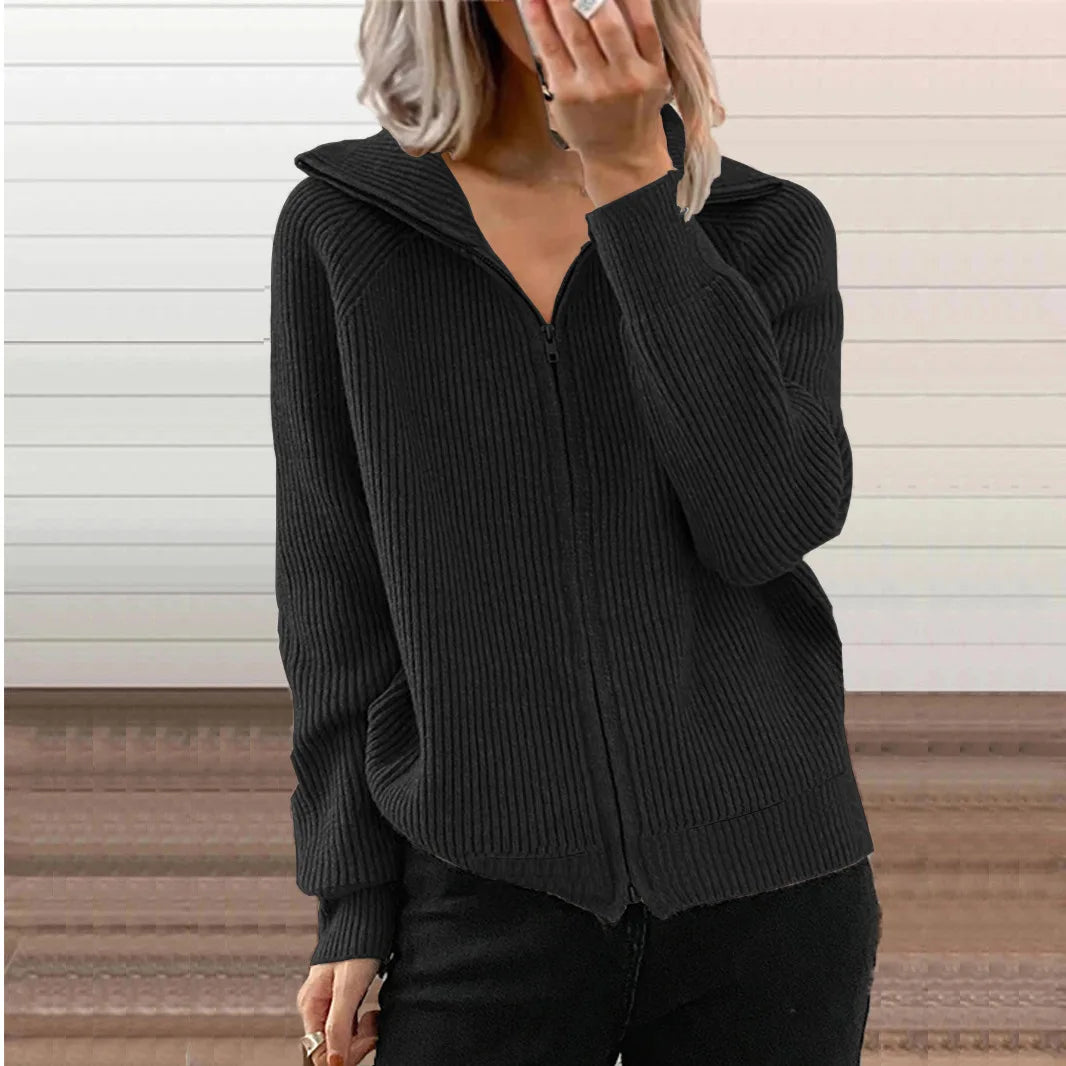 Cavell™ – Gebreid Vest met Rits & Comfortabele Pasvorm