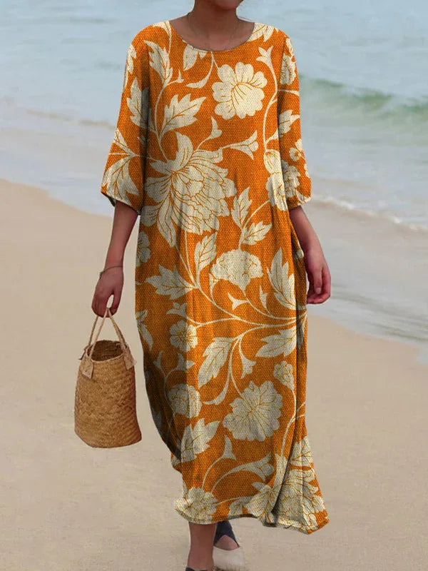 Cavell™ – Bloemenjurk met Warme Gloed