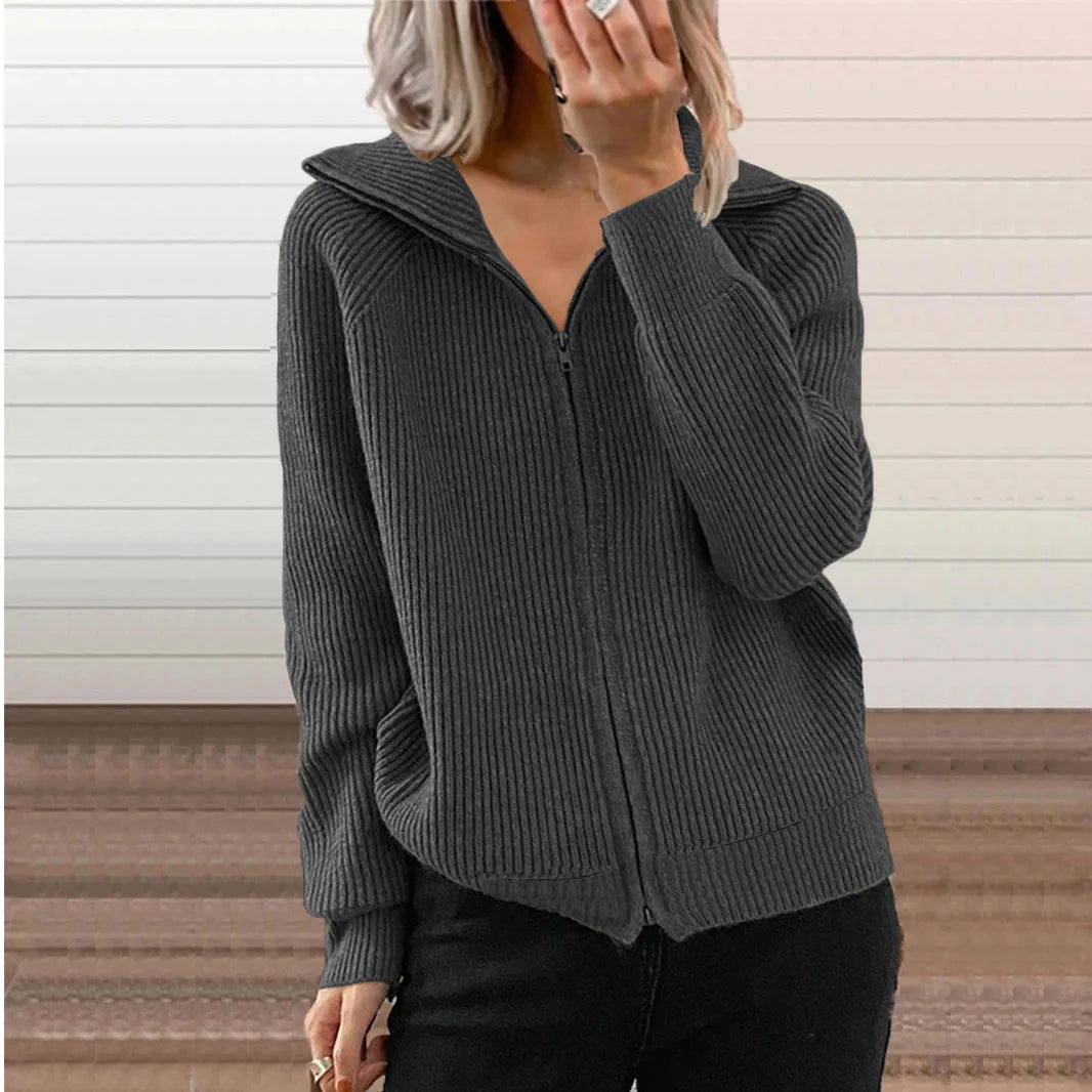 Cavell™ – Gebreid Vest met Rits & Comfortabele Pasvorm