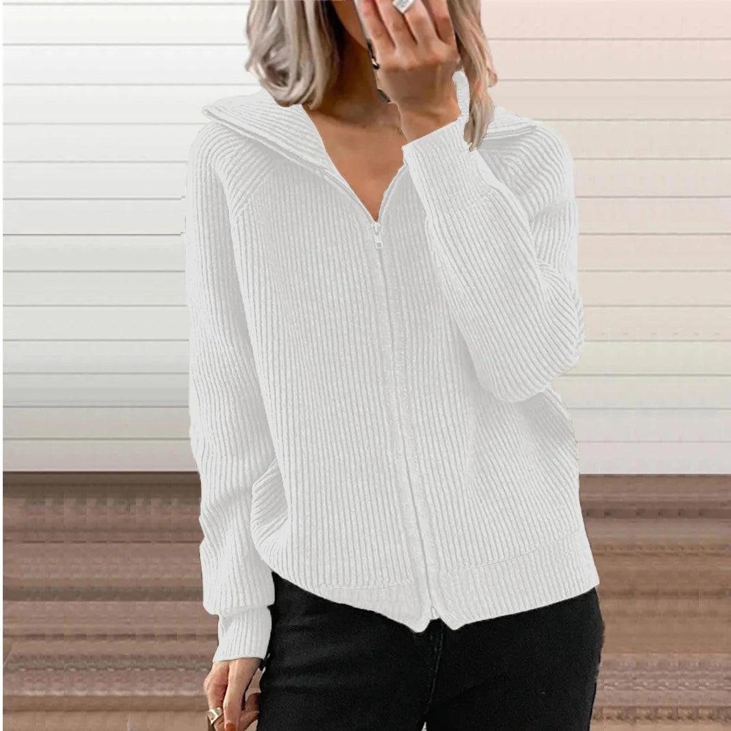 Cavell™ – Gebreid Vest met Rits & Comfortabele Pasvorm