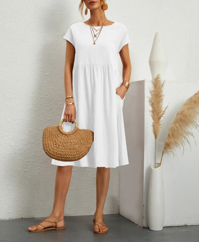 Cavell™ – Zomerjurk met Losvallende Elegantie