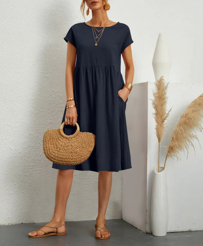 Cavell™ – Zomerjurk met Losvallende Elegantie