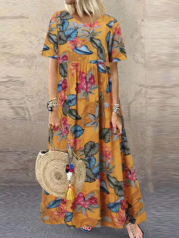 Cavell™ – Tropische Maxi Zomerjurk