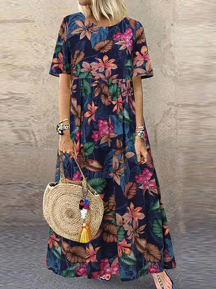 Cavell™ – Tropische Maxi Zomerjurk