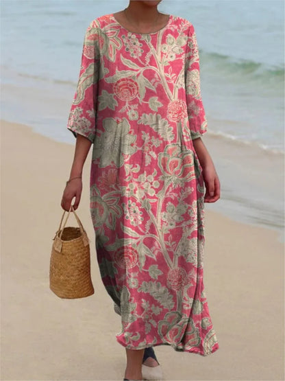 Cavell™ – Bloemenjurk met Vintage Elegantie